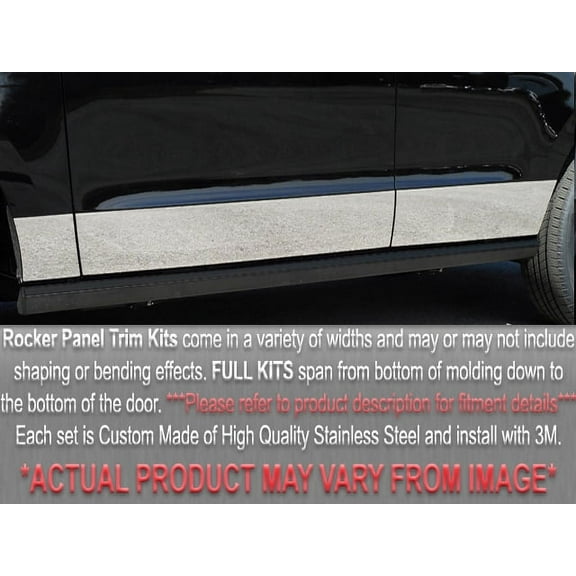 Stainless Steel Rocker Panel Trim 8Pc Fits 1995-1997 VW Passat TH95675 QAA