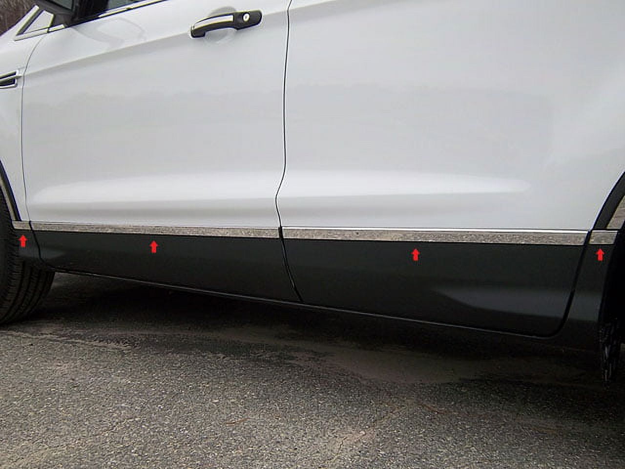 Stainless Steel Rocker Panel Trim 8Pc Fits 2013-2019 Ford Escape ...