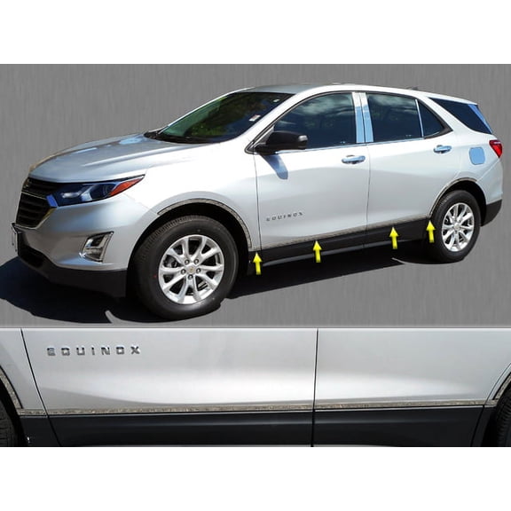 Stainless Steel Rocker Panel Trim 8Pc Fits 2018-2020 Chevy Equinox TH58160 QAA