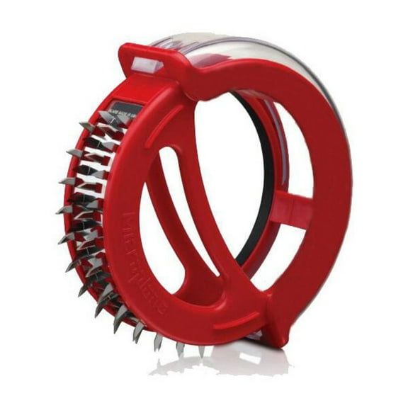 Stainless Steel Rocking Meat Tenderizer Rolling Meat Hammer Kitchen Gadget Tool - Red