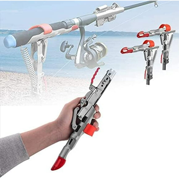 Stainless Steel Rod Stand - Automatic Spring Fishing Rod Holder - High Sensitivity - 2 Pack