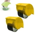 thumbnail image 1 of Stainless Steel Roller Onion And Garlic Cutter Yellow 2Pc, 1 of 8