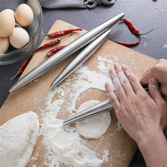 Stainless Steel Rolling Pin under $5! Cagogo Stainless Steel Rolling Pin, Professional Baking Rolling Pin, Hollow Design Dough Roller, Non Stick Pastry Roller, Easy Clean Cookie Rolling Pin