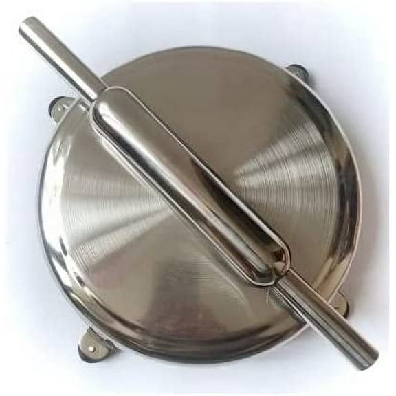 Stainless Steel Rolling Pin Board, Chapati/Roti Maker, Baking Dough Rolling Pin & Board, Kitchen/Baking Tools (Pack of 2)