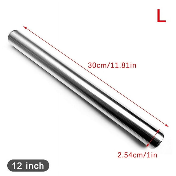 Stainless Steel Rolling Pin Kitchen Utensils Dough Roller Bake Pizza Noodles Cookie Dumplings Making Non-stick Baking Tool