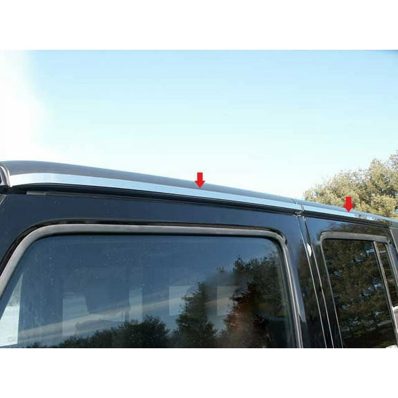 Stainless Steel Roof Insert 4Pc Fits 2007-2018 Jeep Wrangler JK RI47085 QAA
