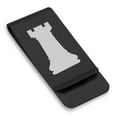 thumbnail image 1 of Stainless Steel Rook Chess Piece Classic Slim Money Clip Credit Card Holder, 1 of 2