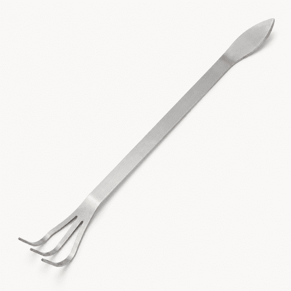 Stainless Steel Root Rake 3-Prong Loosen Soil Bonsai Tree Tools with Ergonomic Handle for Outdoor
