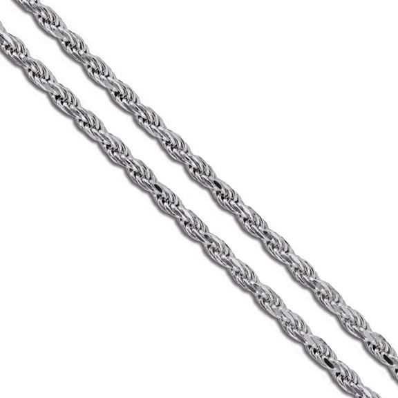 Stainless Steel Rope Chain 2.2mm Solid Cord Necklace 26" Gray Jewelry Female Unisex