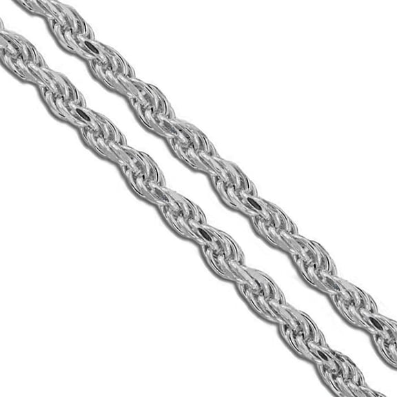 Stainless Steel Rope Chain 5.9mm Solid Cord Necklace 30" Gray Jewelry Female Unisex