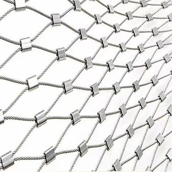 Stainless Steel Rope Net, Fence Wire, Kindergarten Stair Protection Net Woven Net Garden Netting for Garden Protection Durable Deer Fencing Net (Color : 10cm/2mm, Size : 1.5x5m)