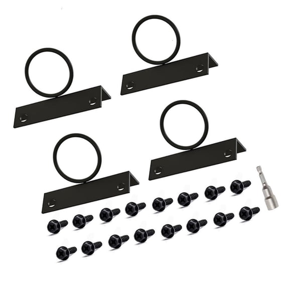 Stainless Steel Rope Rings Brackets Hanging Rope Fence Brackets for Secure Cord Fixtures
