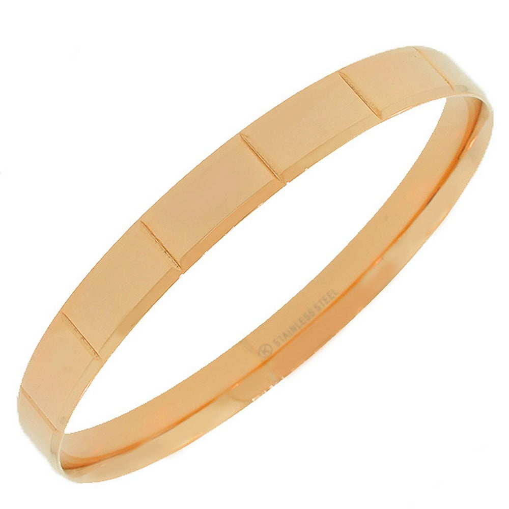 Plain rose store gold bangle