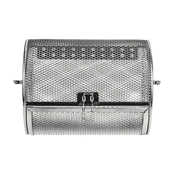 Stainless Steel Rotating Chicken Wing Basket Automatic Wind up 360 Rotisserie BBQ Grill Cage Outdoor Grilling Baskets Kit Gifts Vegetables Fish Accessories