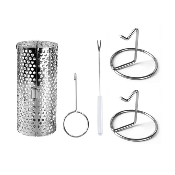 Stainless Steel Rotating Grill Basket: Portable, Efficient Heat Distribution