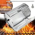 thumbnail image 1 of Stainless Steel Rotating Grill,Chicken Wing Basket Automatic Wind Up 360 BBQ Rolling Grill Cage,Stainless Steel Automatic Rotating Grill Basket,Stainless Steel Rotating Grill Basket Wind Up, 1 of 7