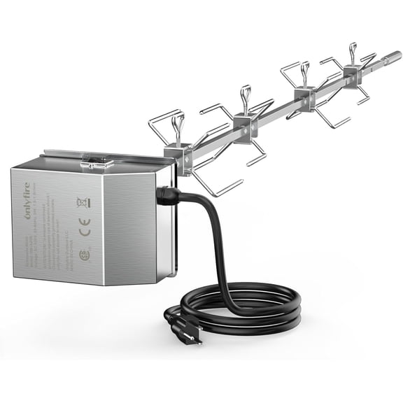 Stainless Steel Rotisserie Kit for Weber Genesis 4&6 Burner Grills