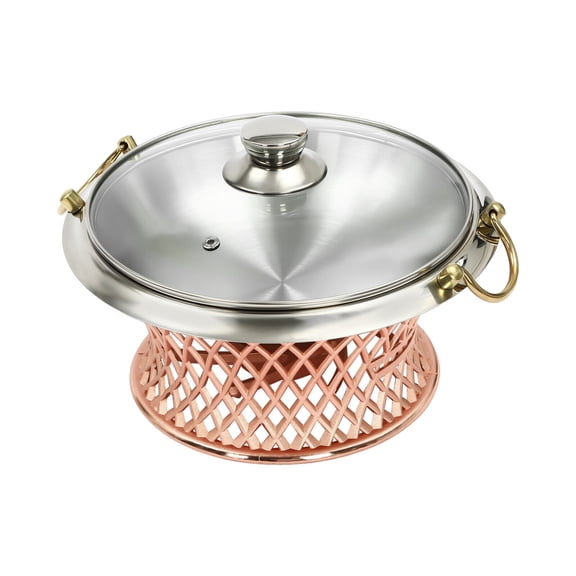 Stainless Steel Round Chafing Dish, Chafing Dish, Chafing Dish Buffet Set W/ Clear Lid 1-1.5L for Wedding/Parties/Banquet