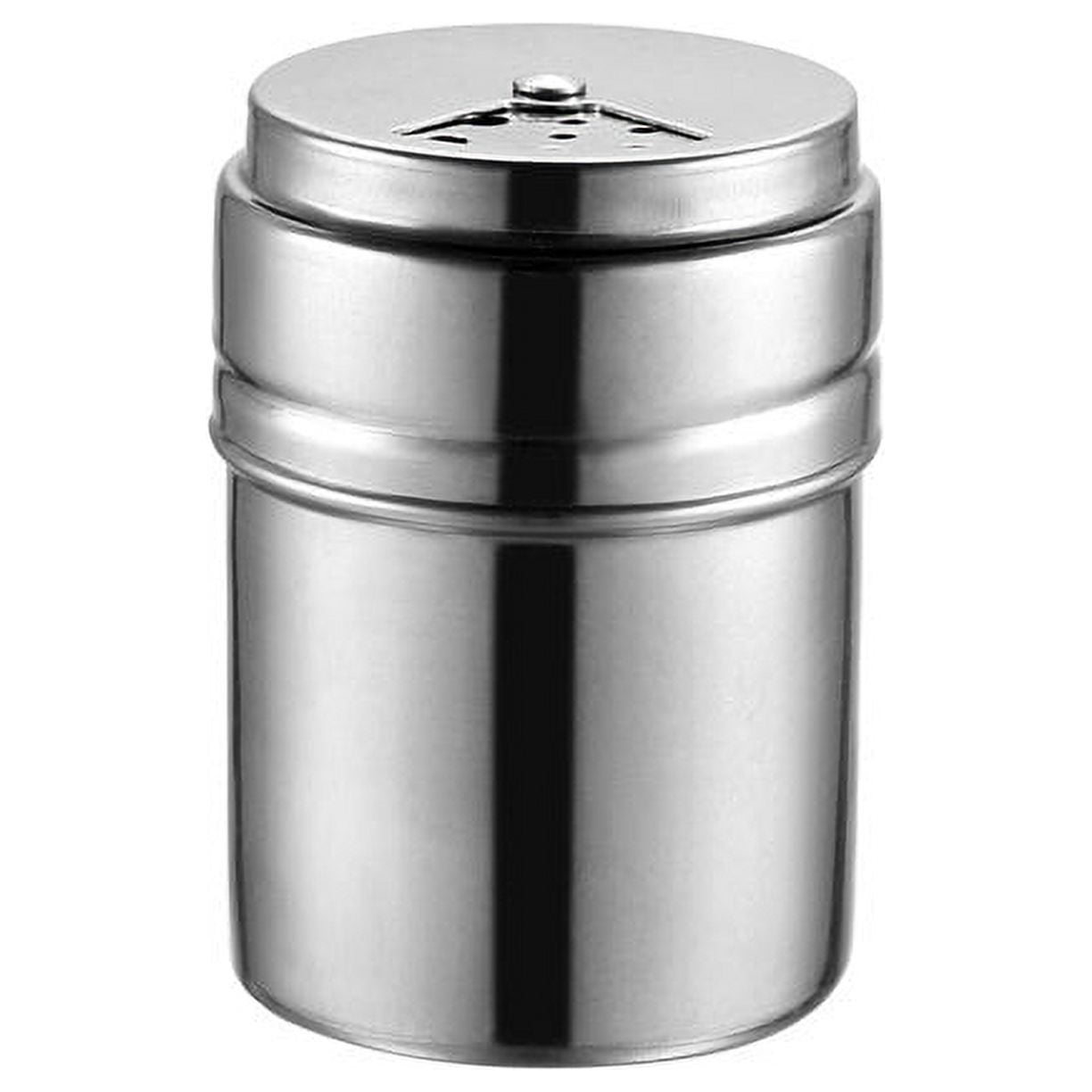 Stainless Steel Round Container Jar with Rotating Cover
