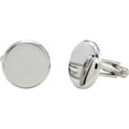 thumbnail image 1 of Stainless Steel Round Cuff Links, 1 of 1