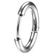 WIJHCBOE Stainless Steel Round Earring Simple Fashion Closed Hoop Earring Coil Earring Titanium Steel Hoop Earring Cool Earrings Womens Earrings Dangling Trendy Small Pearl Hoop Earrings Pool Earrings for