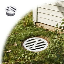 Stainless Steel Round Floor Drain Cover Grate, Outdoor Shower Drain Cover for Yard Balcony Roof Pipe Drainage,Anti-Blocking Sewer Drain Strainer for Bathroom Kitchen Patios