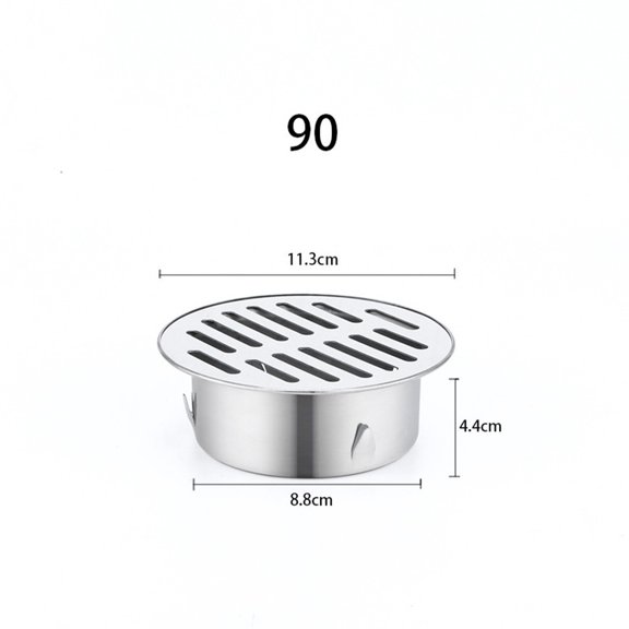 Stainless Steel Round Floor Drain Cover, for Balcony Roof Drainage, Rain Pipe Cap, Corrosion-Resistant