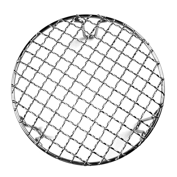 Stainless Steel Round Grid Net Barbecue Net Baking Tray BBQ Grid With Leg