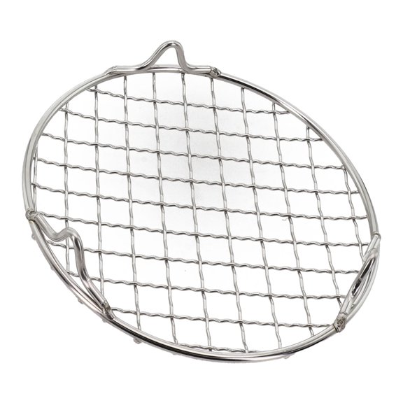 Stainless Steel Round Grid Net Barbecue Net Baking Tray BBQ Grid with Legs