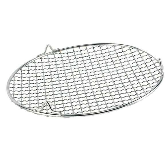 Stainless Steel Round Grid Net Barbecue Net Baking Tray BBQ Grid with Legs