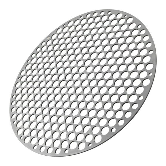 Stainless Steel Round Grill Net Bbq Mat Carbon Furnace Steam Barbecue Rack 28Cm YIWEI