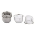 thumbnail image 1 of Stainless Steel Round Mesh Tea Leaf Spice Teapot Filter Strainer 70mm Dia 8pcs, 1 of 2