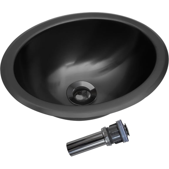 Stainless Steel Round RV Sink, 13" x 13" Small Kitchen Sink, Drop-In Bar Sink, 5.31" Depth with Drain Assembly
