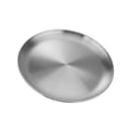 thumbnail image 1 of Stainless Steel Round Serving Trays Sturdy Dishwasher Safe Rustproof Camping Supplies BBQ Serving Platters, 1 of 8