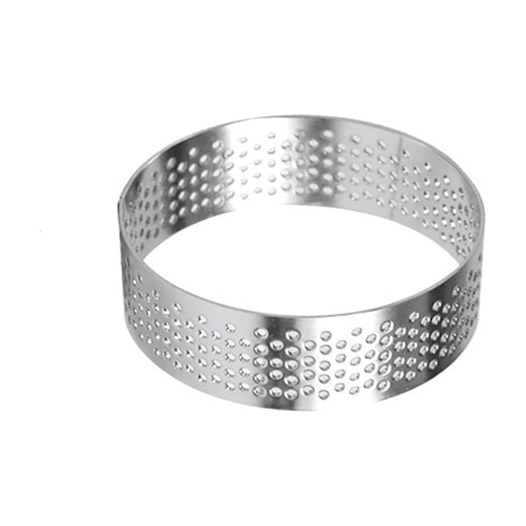 Stainless Steel Round Shaped Cake Mold Stainless Steel Tart Ring Punching Cake Ring Baking Tools Gifts for Baking Lovers