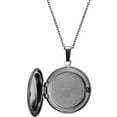 thumbnail image 1 of Stainless Steel Round Shaped Locket Style Statement Party Wedding Pendant Necklace, 1 of 1