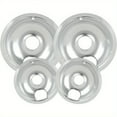 thumbnail image 1 of Stainless Steel Round Stove Drip Pan Covers Set – Universal Fit, Rust-Resistant, Easy Installation, Keeps Kitchen Clean & Enhances Cooking Efficiency, 1 of 5