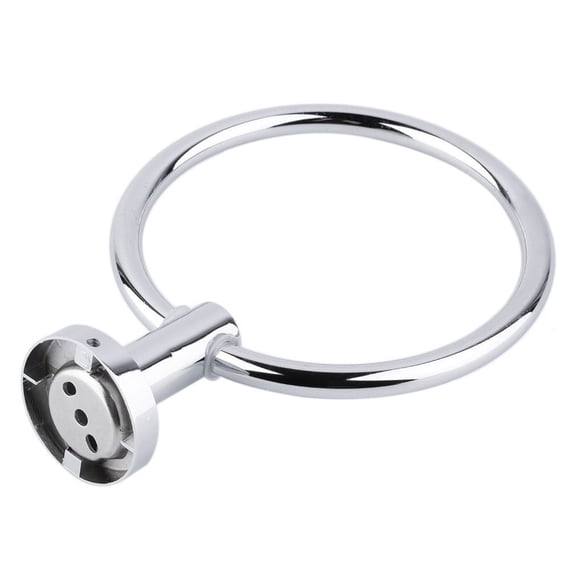 Stainless Steel Round Style Wall-Mounted Towel Ring Towel Holder Hanger Hanging Bathroom Storage Holder