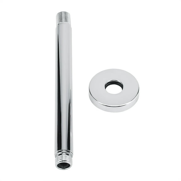 Stainless Steel Round Top Shower Arm Pipe Wall Mount for Bathroom Ceiling Shower Head (20 cm)