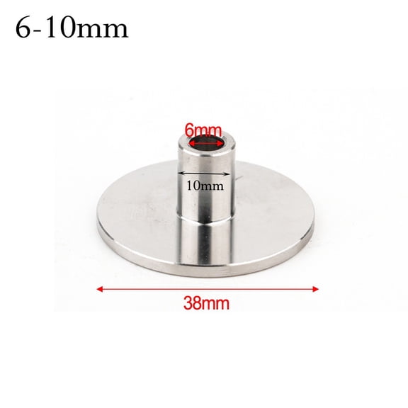 Stainless Steel Router Template Guide Bushing Set with 6 Interchangeable Sleeves (8mm-20mm) for Wood Carving, Engraving and Trimming Tasks, for Electric Routers and Trimmers(10mm)