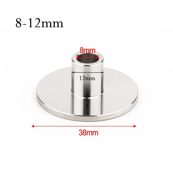 Stainless Steel Router Template Guide Bushing Set with 6 Interchangeable Sleeves (8mm-20mm) for Wood Carving, Engraving and Trimming Tasks, for Electric Routers and Trimmers(12mm)
