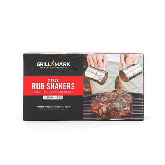 Stainless Steel Rub Shaker, Silver