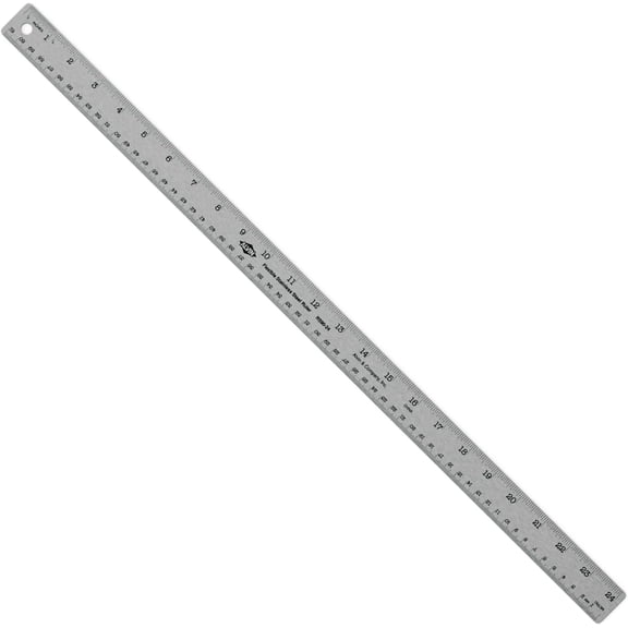 Stainless Steel Ruler 24 Inches Model R590-24 Drawing and Design Tool for Students and Professionals, Great for Drafting, Architecture, Engineering, and Art - Stainless Steel Ruler -24 Inches