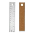 thumbnail image 1 of Stainless Steel Ruler Cork Backed, 6 Inch Straight Edge Ruler Non-Slip Cork Backing with Inch and Centimeter Scale for Office Engineering Drawing, 1 of 6