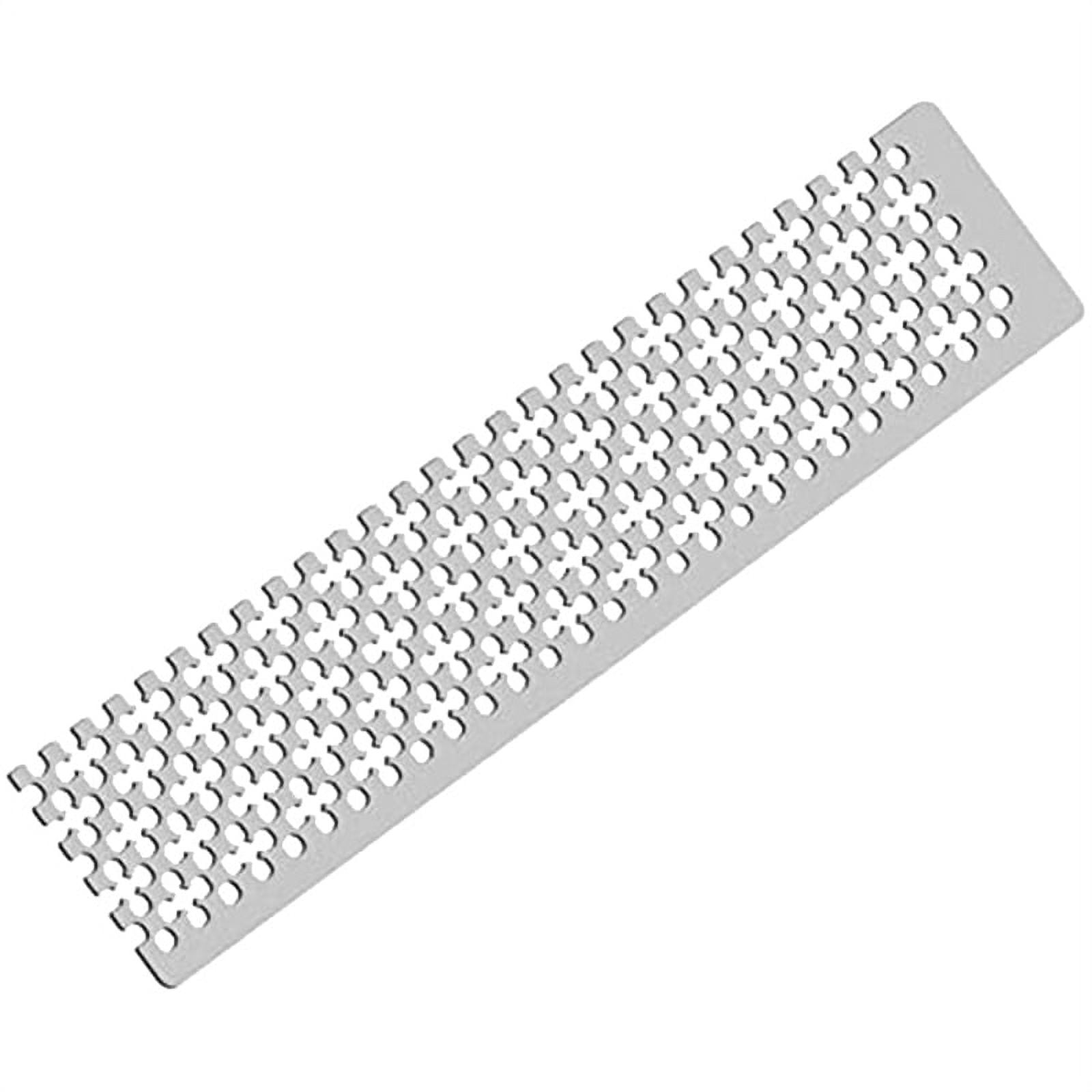 Stainless Steel Ruler DIY Ruler Mesh Ruler Square Tool Embroidery