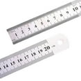 thumbnail image 1 of Stainless Steel Ruler Double Scale Drawing Ruler Math Ruler Geometry Measuring Ruler for Drawing Drafting Measuring, 1 of 15