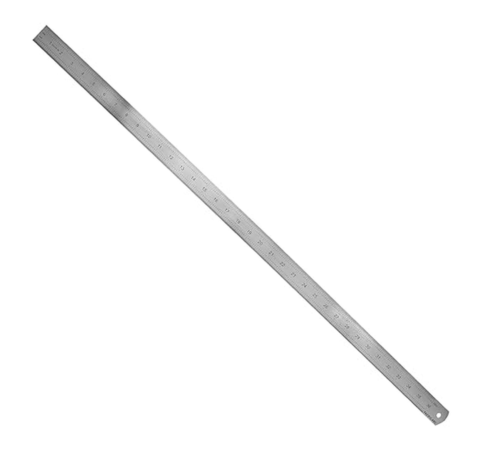 Metal Ruler With 64th Stainless Steel Ruler Inch and Metric with 32nd and 64th Graduations ...