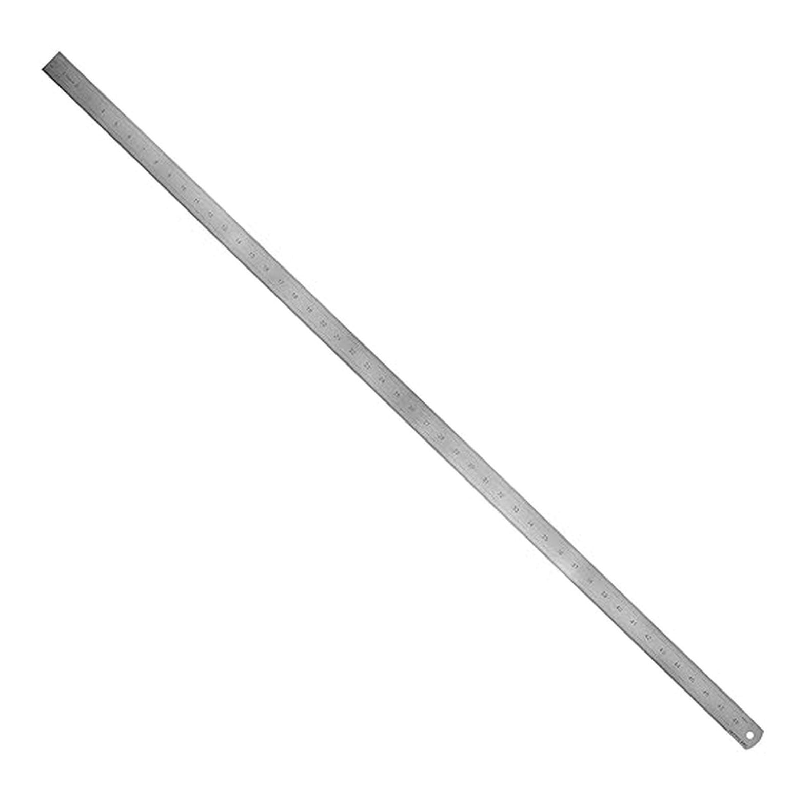Metal Ruler With 64th Stainless Steel Ruler Inch and Metric, with 32nd and 64th Graduations ...