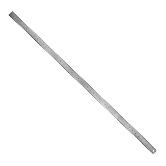 Stainless Steel Ruler Inch and Metric, with 32nd and 64th Graduations, Inches