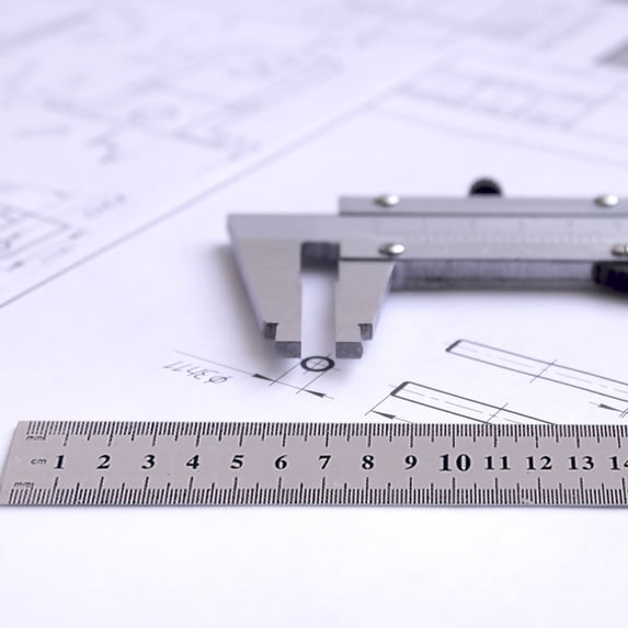 Stainless Steel Ruler Machinist Engineer Ruler,Metal Ruler,Stainless Steel Ruler,Non-Slip Rulers With Inch And Centimeters For Engineering,Office, Architect And Drawing (30cm)
